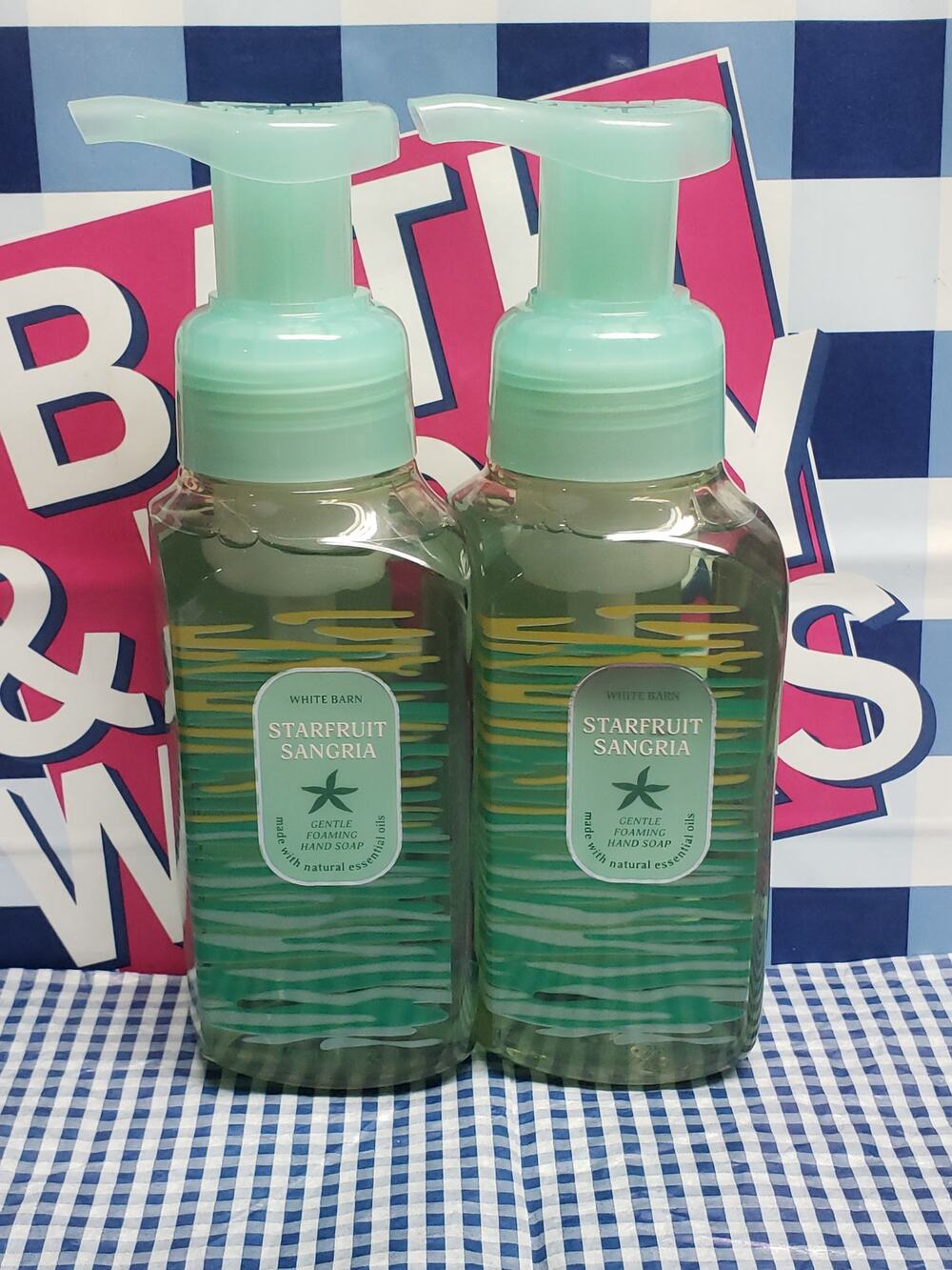 BBW Starfruit Sangria Gentle Foaming Hand Soap 2 Pack